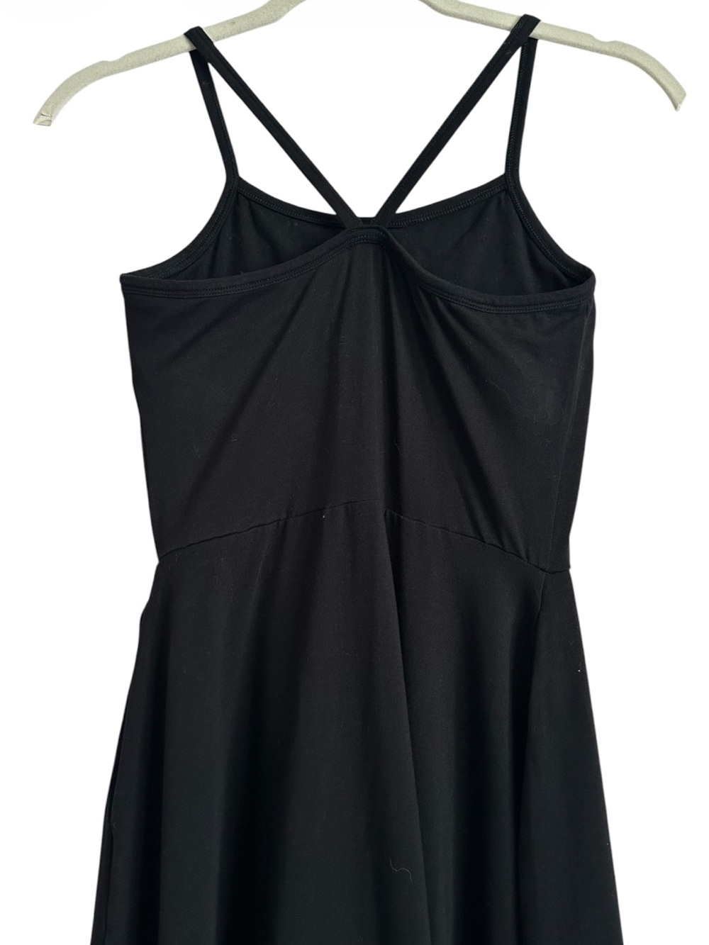 Pact Organic Cotton Midi Dress Black Racerback Pockets Fit And Flare Small - Picture 7 of 12